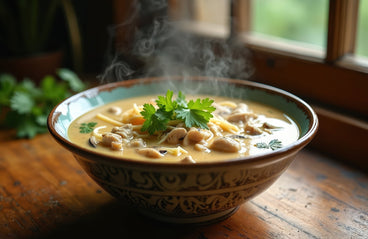 Protein-Rich Coconut Mushroom Soup