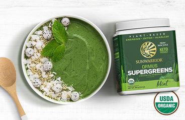 Sunwarrior, Vegan, Ormus Supergreens, greens, detox, smoothie, recipe