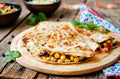 Vegan Black Bean and Lion's Mane Mushroom Quesadillas