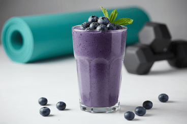 Post-Workout Blueberry Muscle Recovery Smoothie (Vegan, High-Protein)