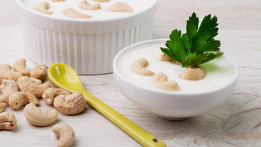 Raw Vegan Cashew Coconut Cinnamon Yogurt
