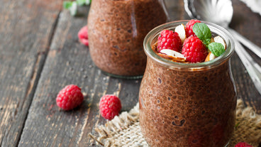 Chocolate Raspberry Chia Pudding