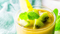 Raw Vegan Mango Kiwi Pudding