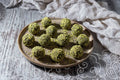 Protein-Packed Pistachio Matcha Bites