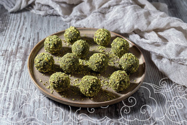 Protein-Packed Pistachio Matcha Bites