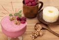 Raspberry Pineapple Skin and Stomach Soothing Smoothie
