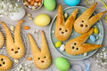 Vegan Easter Brioche Bunnies