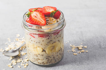 Strawberry Banana Overnight Oats