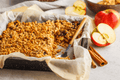 Vegan Autumn Apple Cranberry Crumble