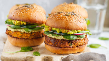 Organic Vegan Black Bean Veggie Burgers