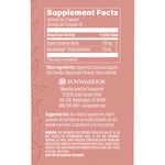 Supplement facts panel showing serving size, ingredients including cinnamon bark and dihydroberberine, and usage instructions.