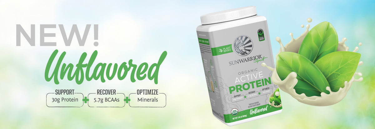 Sunwarrior Sport Active Protein Unflavored - Life style banner image desktop