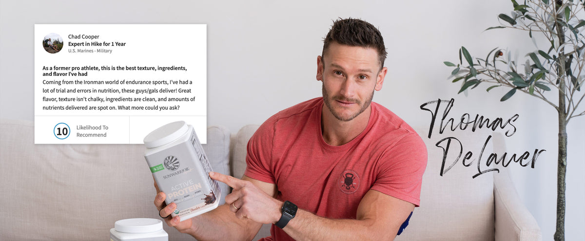 Sunwarrior Sport Active Protein Vanilla - Life style banner image desktop