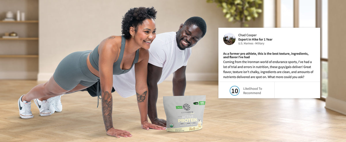 Active Protein 45 Servings Vanilla - Life style banner image desktop
