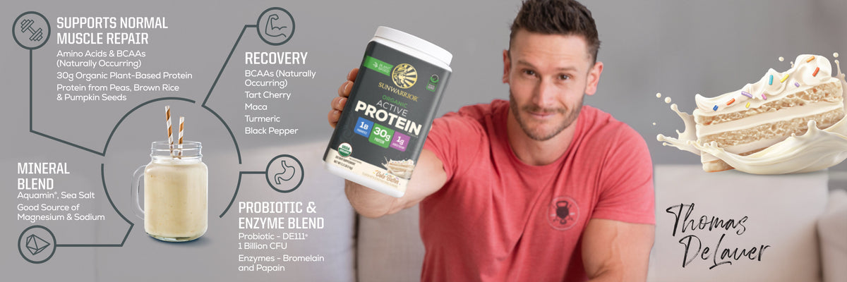Active Protein - Cake Batter - Life style banner image desktop