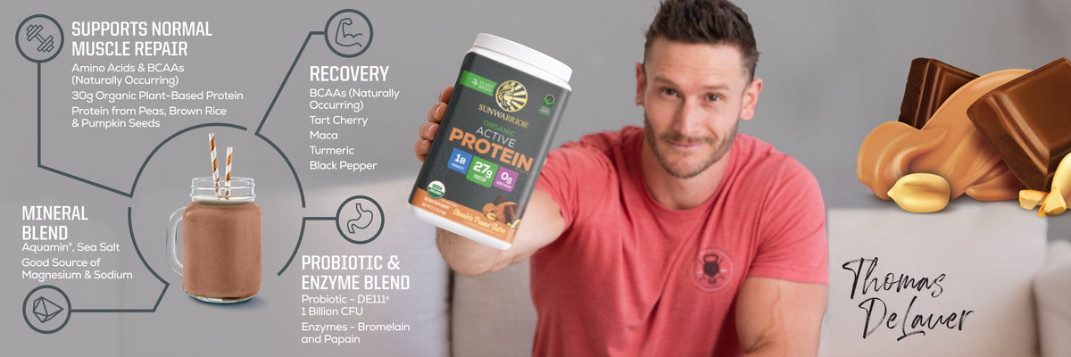 Active Protein - Chocolate Peanut Butter - Life style banner image desktop