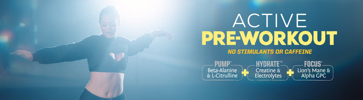 Active Pre-Workout Non-Stim - Life style banner image desktop