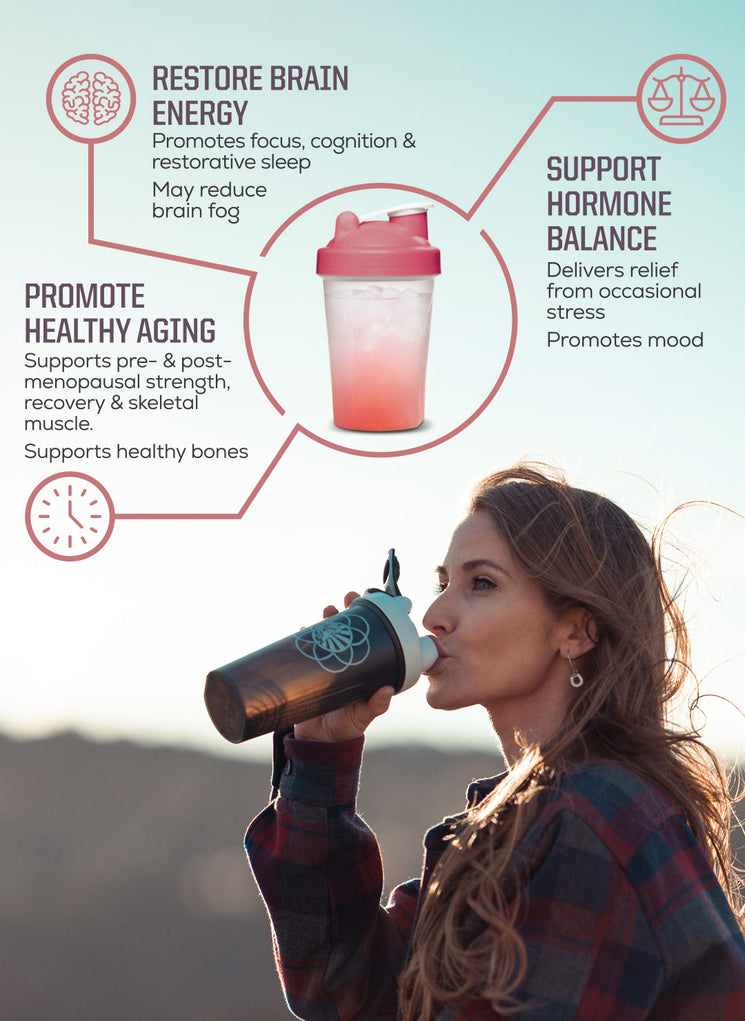 Active Creatine For HER - Raspberry Elderberry Lemonade - Life style banner image mobile