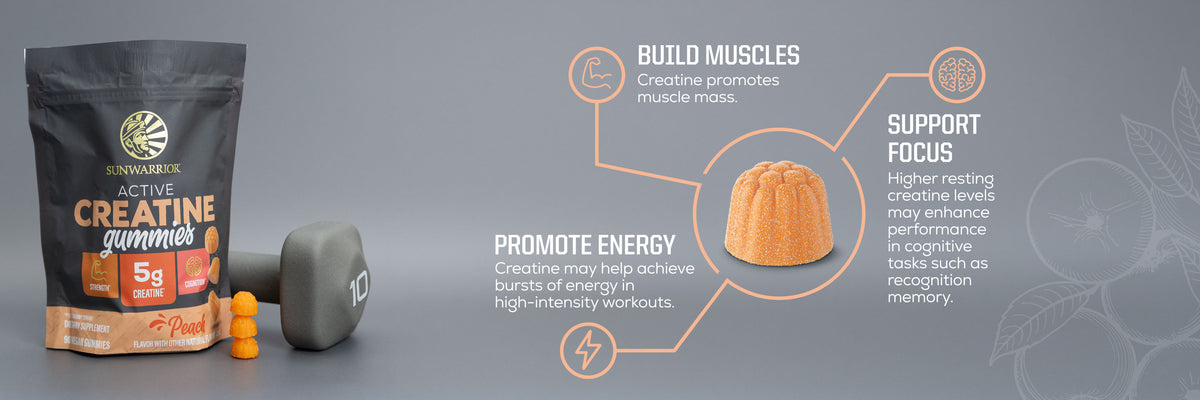 Creatine Gummies for Strength - Peach - Life style banner image desktop