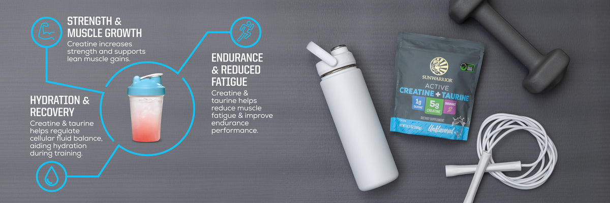 Active Creatine Plus Taurine Unflavored - Life style banner image desktop