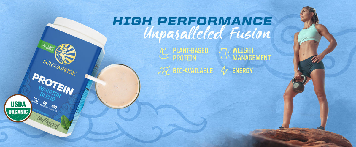 Warrior Blend Organic Protein  - Unflavored - Life style banner image desktop
