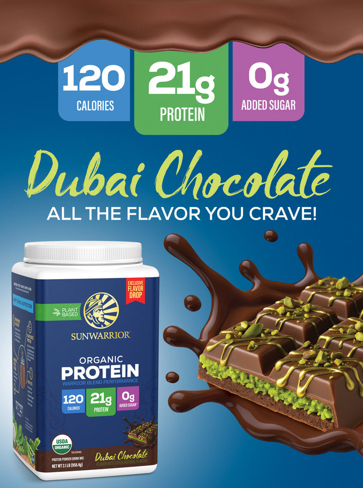 Organic Performance Protein with BCAAs - Warrior Blend Chocolate - Life style banner image mobile