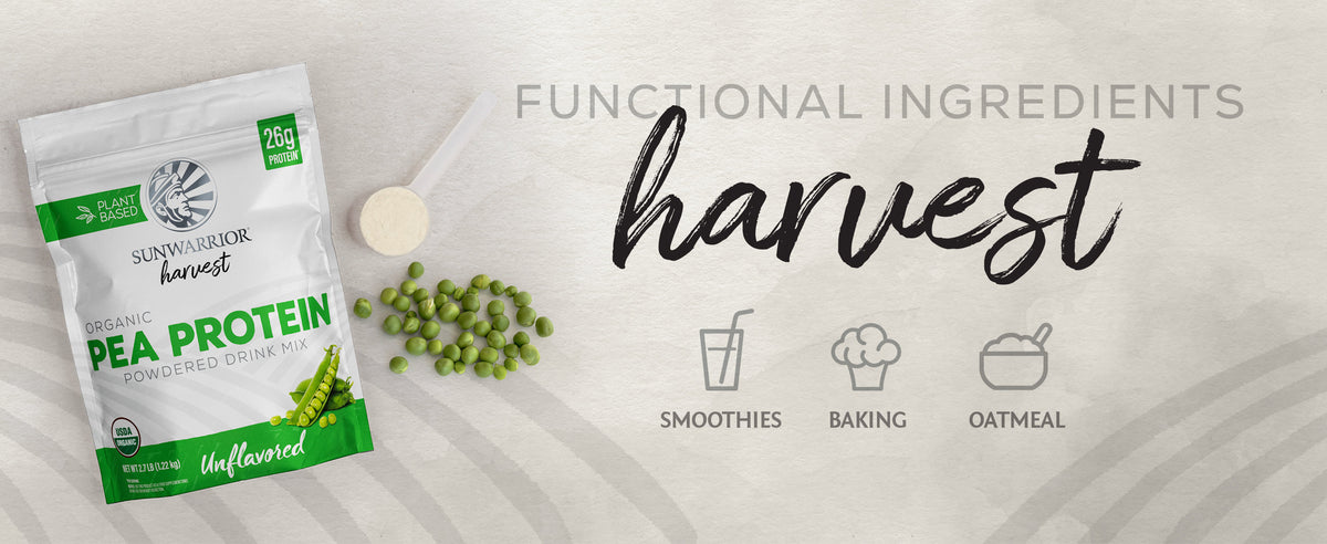Organic Pea Protein Powder Unflavored - Life style banner image desktop