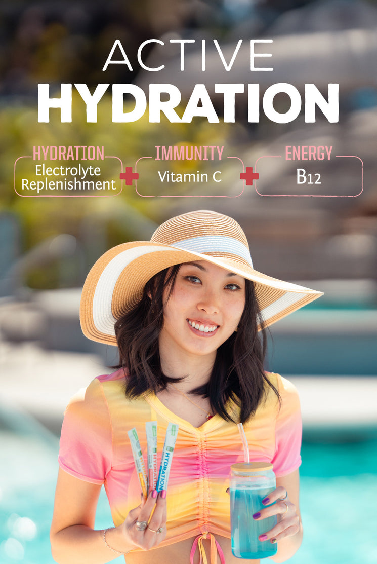 Active Hydration 18 Sticks - Strawberry Colada - Life style banner image mobile
