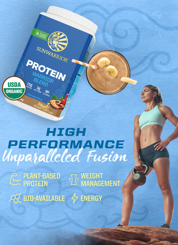 Warrior Blend Organic Protein - Maple French Toast - Life style banner image mobile