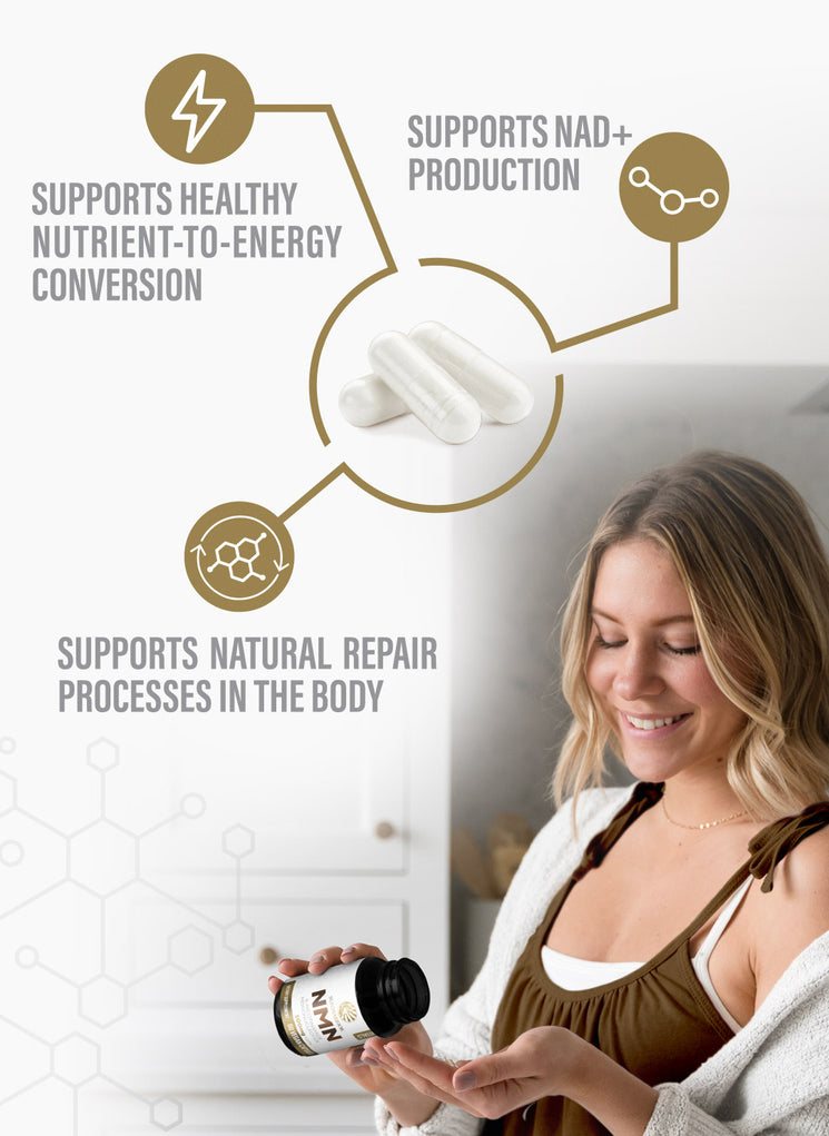 NMN Capsules 500mg - Life style banner image mobile