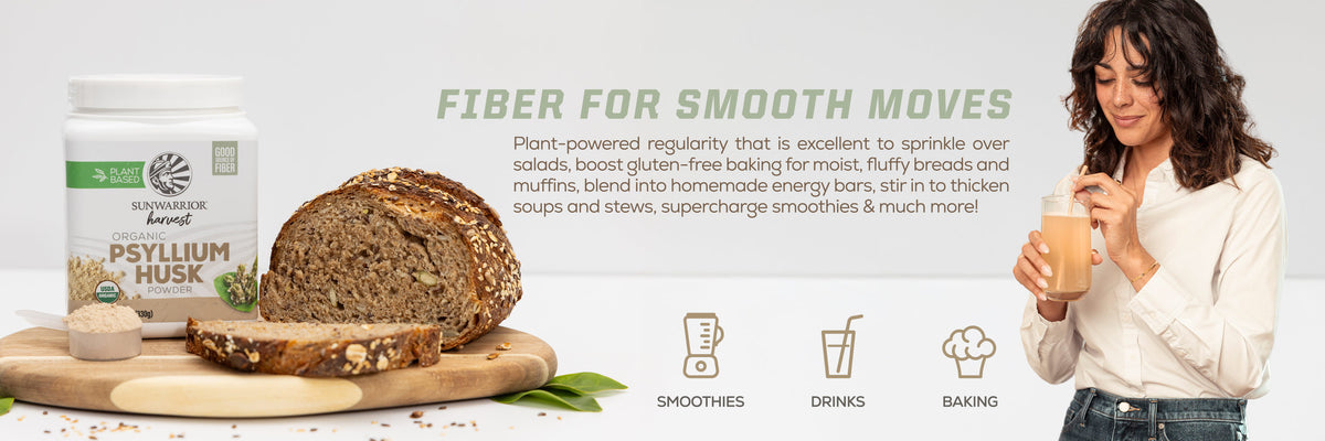 Organic Psyllium Husk Powder - Life style banner image desktop