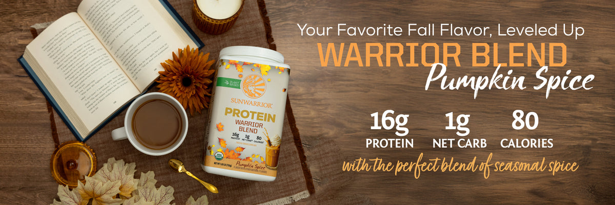 Warrior Blend Protein Pumpkin Spice - Life style banner image desktop