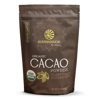Be•Well Organic Cacao Powder Superfood Supplements Sunwarrior 45 Servings