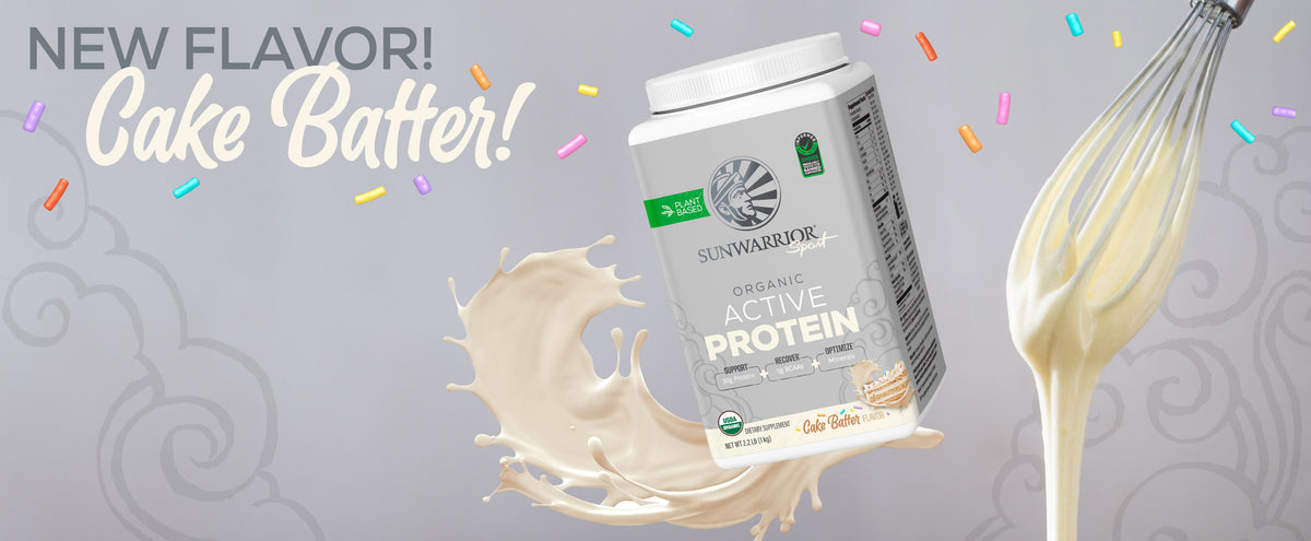 Sunwarrior Sport Active Protein Cake Batter - Life style banner image desktop