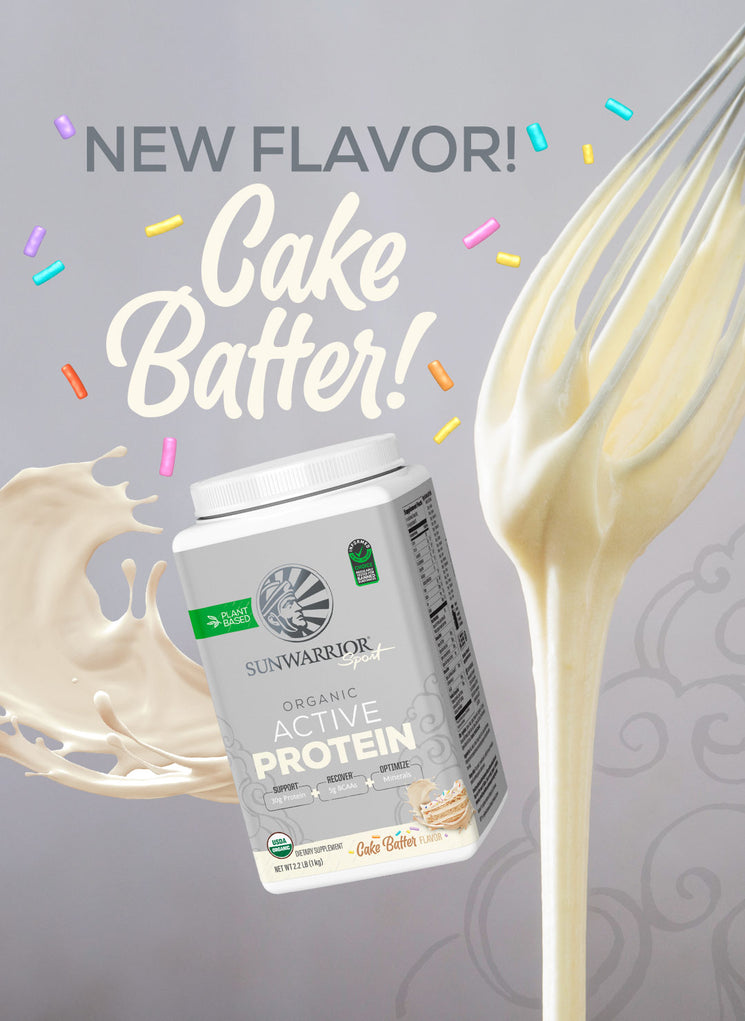 Sunwarrior Sport Active Protein Cake Batter - Life style banner image mobile