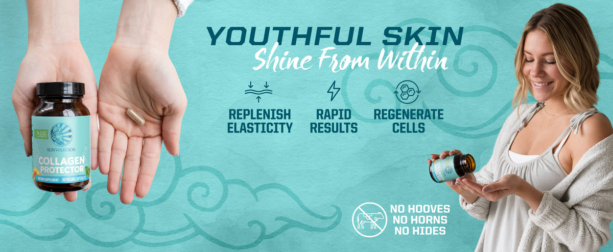 Vegan Collagen Supplement - Life style banner image desktop
