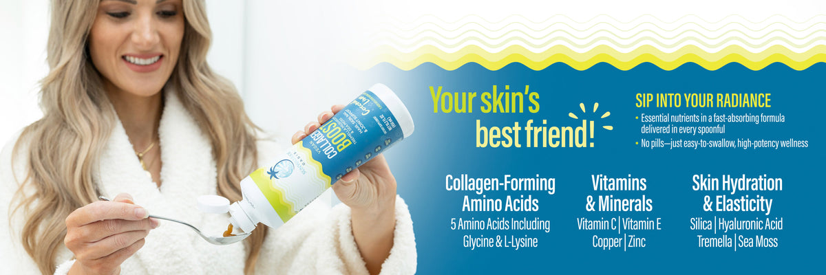 Liquid Vegan Collagen Boost Coconut Lime - Life style banner image desktop