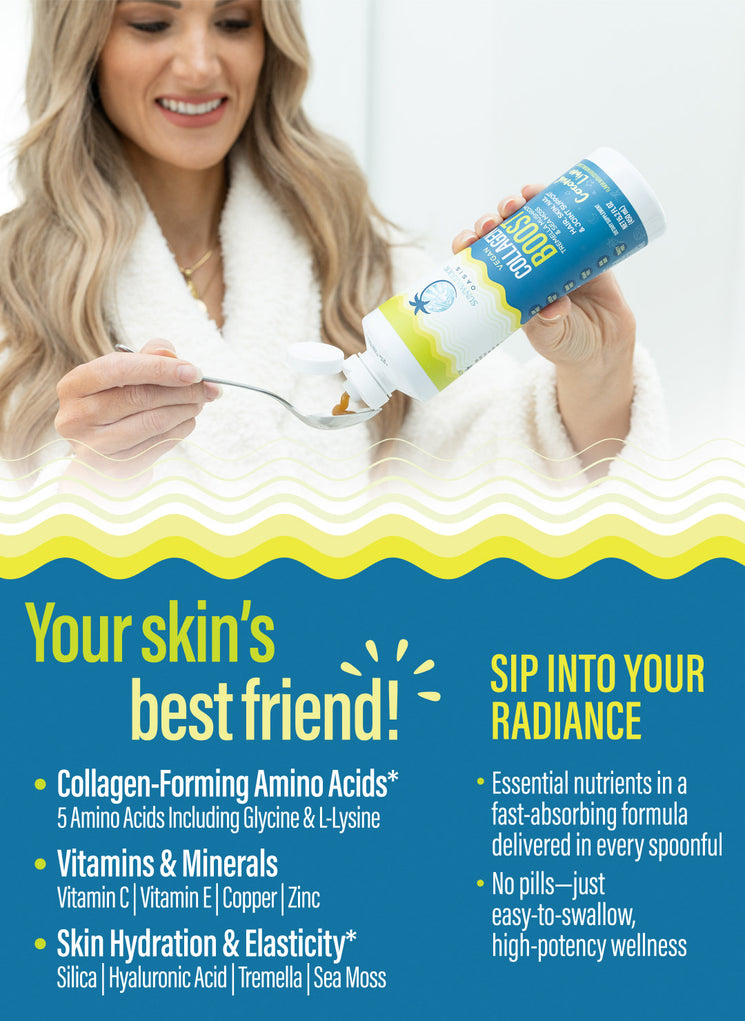 Liquid Vegan Collagen Boost Coconut Lime - Life style banner image mobile