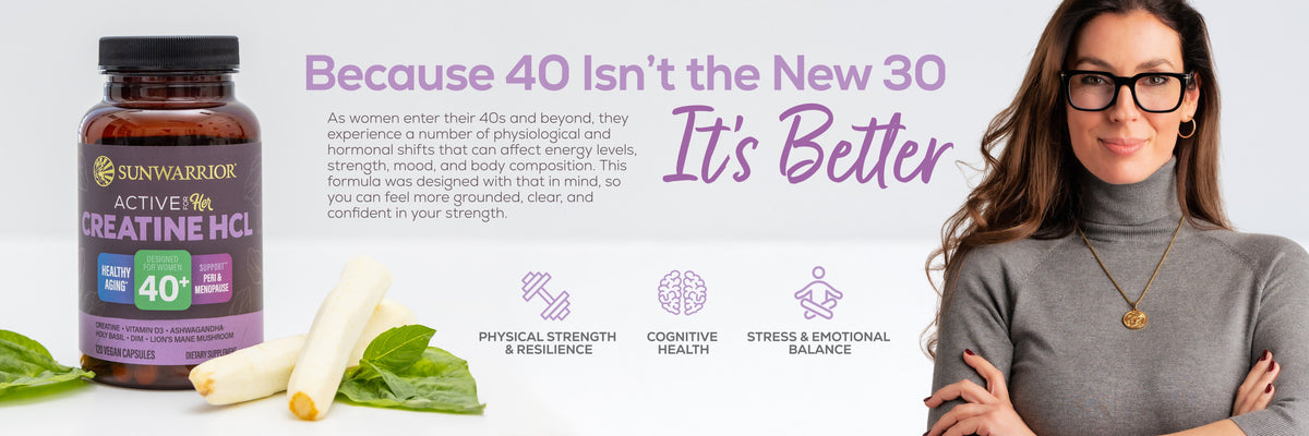 Active Creatine HCL Capsules For Her 40+ - Life style banner image desktop
