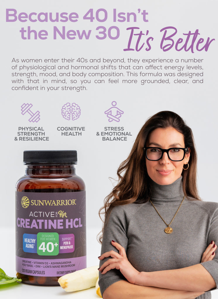 Active Creatine HCL Capsules For Her 40+ - Life style banner image mobile