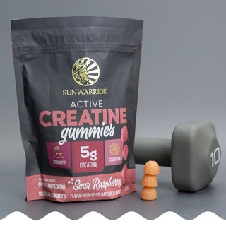 Creatine Gummies for Strength - Sour Raspberry Vitamins & Supplements Sunwarrior