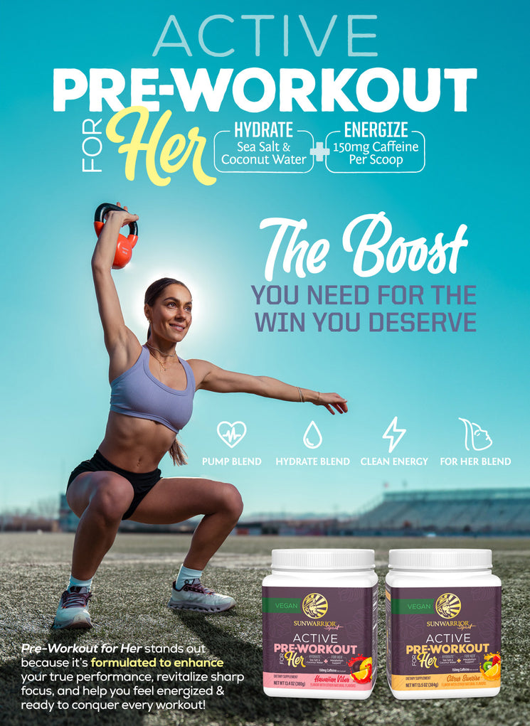 Active Pre-Workout for HER - Citrus Sunrise - Life style banner image mobile