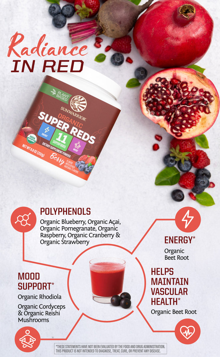 Organic Super Reds Powder - Life style banner image mobile
