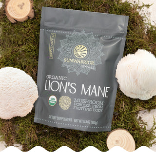 Be•Well Organic Lion's Mane Mushroom Powder Superfood Supplements Sunwarrior
