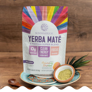 Yerba Mate + Matcha Clean Energy Superblend – Rainbow Sherbet Superfood Supplements Sunwarrior