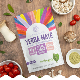 Yerba Mate + Matcha Clean Energy Superblend – Unflavored Superfood Supplements Sunwarrior