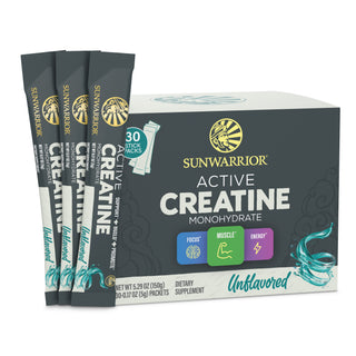 Active Creatine 30 Sticks Unflavored Vitamins & Supplements Sunwarrior 30 Sticks