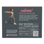Product packaging for Sunwarrior Active Creatine with text and graphics on a white background