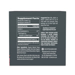 Sunwarrior Active Creatine Raspberry Supplement facts label on a dark gray background 