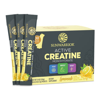 Active Creatine 30 Sticks Lemonade Vitamins & Supplements Sunwarrior 30 Sticks